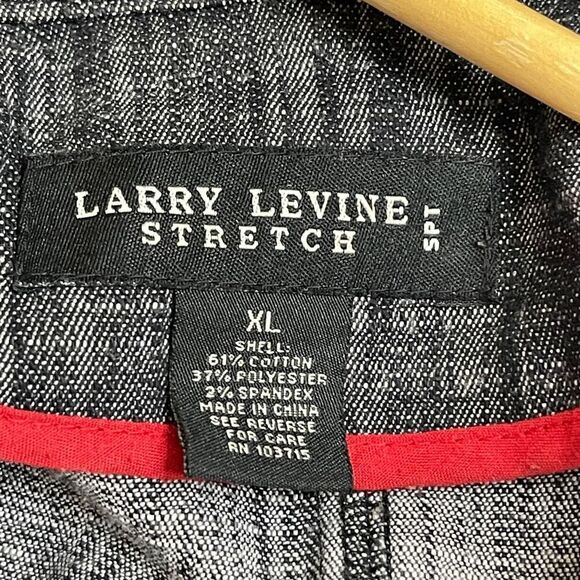 LARRY LEVINE Stretch Lightweight Zip Front Jacket, XL - Picture 5 of 7
